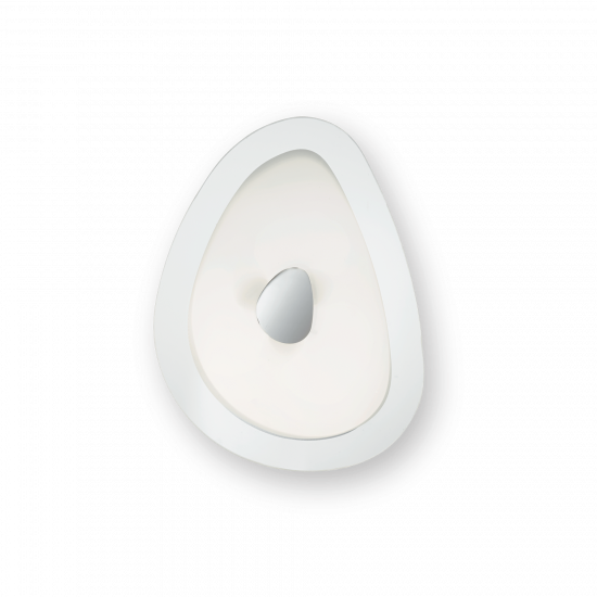 Ideal Lux Geko 010861 PL2  Φωτιστικό Οροφής Μοντέρνο Λευκό με Διαφάνεια
