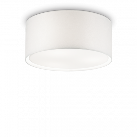 Ideal Lux Wheel 036021 PL5 Φωτιστικό Οροφής  Μοντέρνο Λευκό Με Ύφασμα