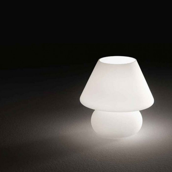Ideal Lux Prato 074726 TL1 Small Φωτιστικό Επιτραπέζιο Μοντέρνο Λευκό 