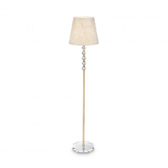 Ideal Lux Queen pt1 077765 Φωτιστικό Δαπέδου Χρυσό