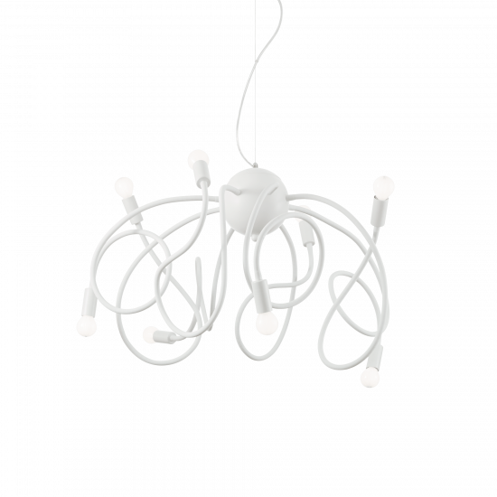 Ideal Lux MULTIFLEX SP8 141893 8Φωτο Φωτιστικό Οροφής Μεταλλικό Λευκό