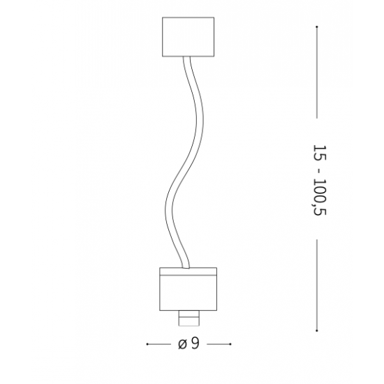 Ideal Lux Clio 144252 MSP1 Bianco Φωτιστικό Εξωτερικού Χώρου Κρεμαστό Λευκό Ματ 