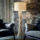 Ideal Lux Driftwood 148939 PT1 Φωτιστικό Δαπέδου Κλασσικό Ξύλο Καμβάς