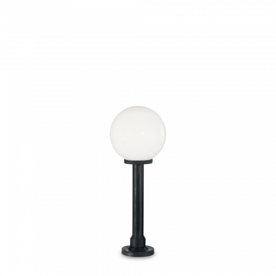 Ideal Lux Classic Globe 187549 PT1 Small Bianco Φωτιστικό Εξωτερικού Χώρου Εδάφους Μαύρο Λευκό