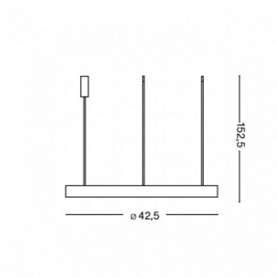 Ideal Lux Gemini sp d42 247243 Κρεμαστό Μεταλικό Φωτιστικό Οροφής