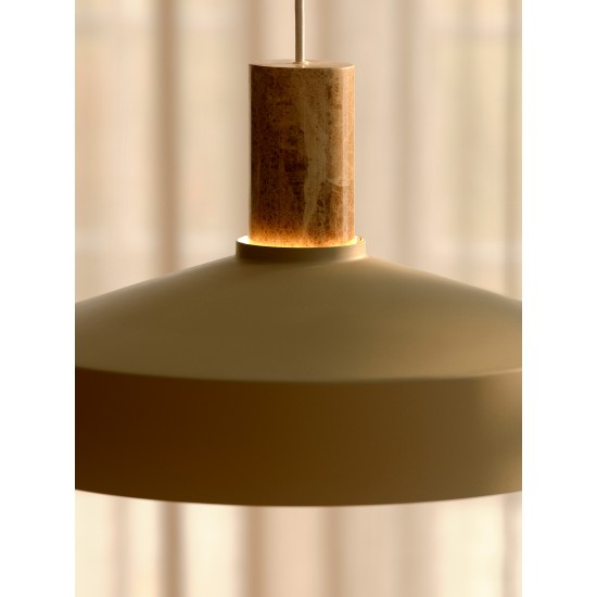 Nordlux ELVAS 2512013009 Κρεμαστό φωτιστικό οροφής 1xE27/60W/230V διάμετρου 37,5 cm μπεζ