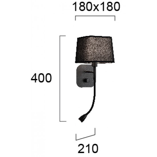 Viokef HENDRIX 4174601 Απλίκα μαύρη 
