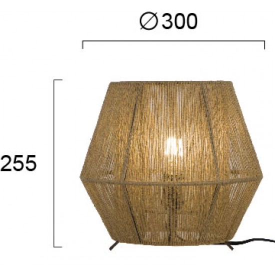 Viokef ZAIRA 4214202 Επιτραπέζιο φωτιστικό "κορδόνι" σε μπέζ χρώμα.