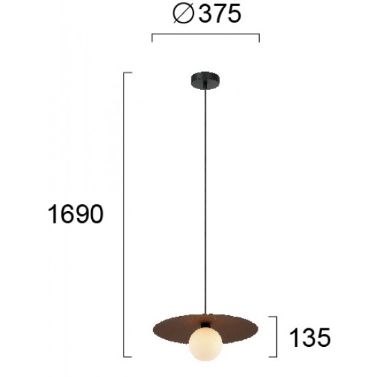Viokef Nina 4246501Μονόφωτο Χάλκινο
