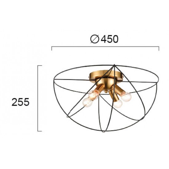 Viokef Atom 4251900 Πλαφονιέρα 