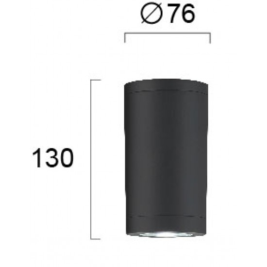 Viokef Melinda 4256800 Φωτιστικό Οροφής Πλαστικό σε ανθρακί