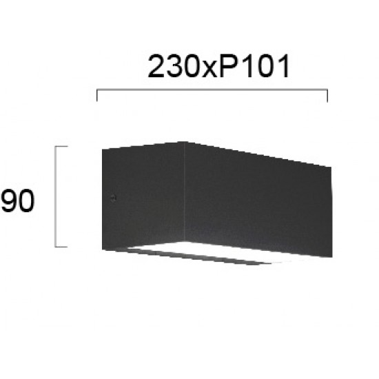 Viokef Amelia 4257100 Απλίκα Πλαστική Ανθρακί