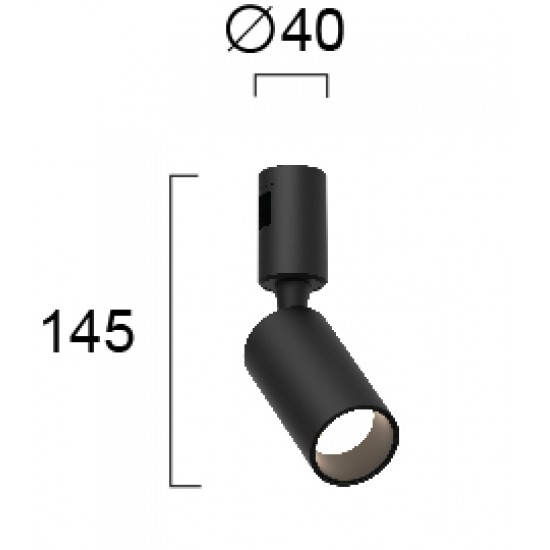 Viokef Hoop 4268900 Ρυθμιζόμενο Σποτ Track-24VDC