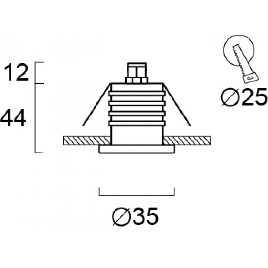 Viokef Tenor 4269900 Χωνευτό Σποτ 