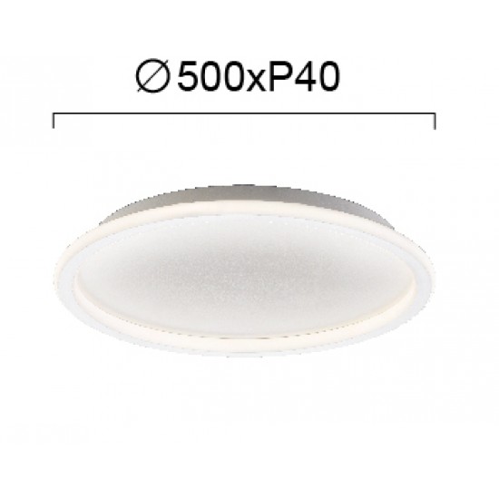 Viokef Arla 4276300 Πλαφονιέρα D:500 Λευκή