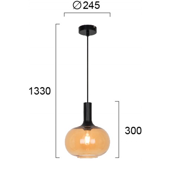 Viokef Convex 4278001Μονόφωτο Μελί D250