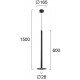 Viokef Charisma 4290800 Μονόφωτο Μαύρο 