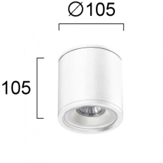 Viokef Calista 4294100 Φωτιστικό Οροφής Λευκό 