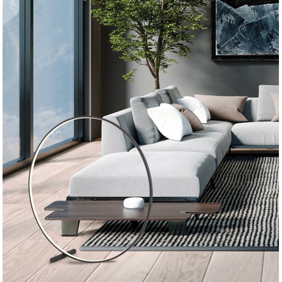 Viokef Circle 4303000 Φωτιστικό Δαπέδου Mαύρο 