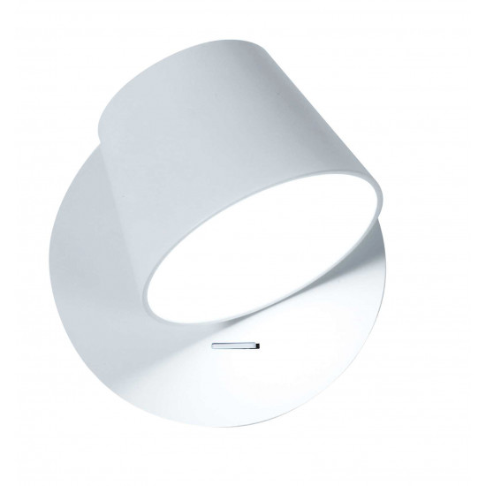 Viokef KIM 4188300 Απλίκα μεταλλική LED λευκή με διακόπτη.