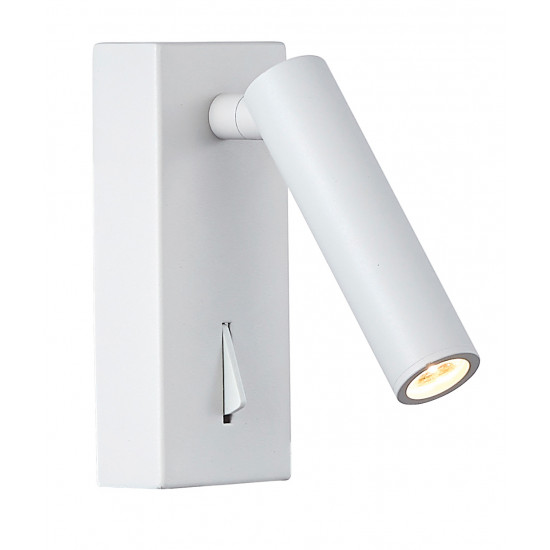 Viokef ZEN 4229300 Απλίκα μεταλλική LED λευκή με διακόπτη.