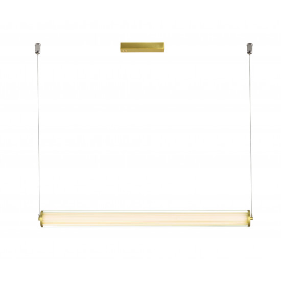 Viokef FRIDA 4237800 Φωτιστικό Κρεμαστό Led με γυαλί σε χρυσό ματ 