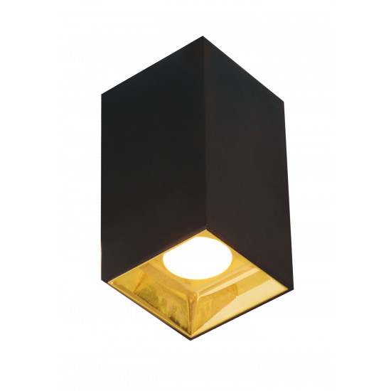 Viokef GLAM 4240501 Φωτιστικό Οροφής Μαύρο-Χρυσό Sq