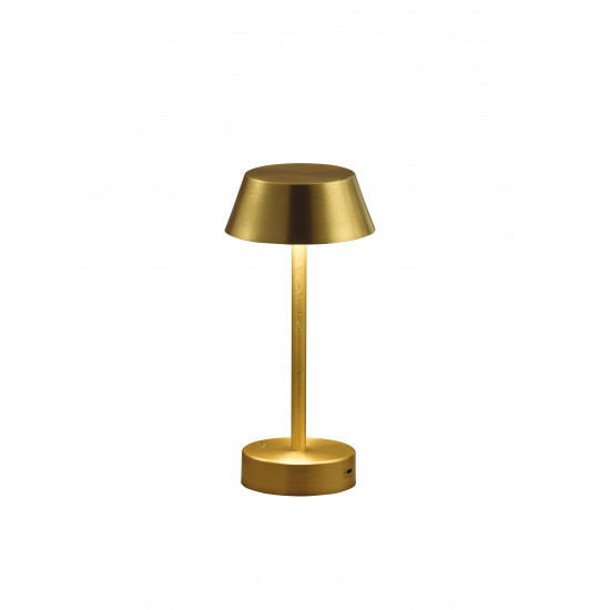 Viokef PRINCESS 4243700 Επιτραπέζιο φωτιστικό σε χρυσό ματ και τρία επίπεδα έντασης φωτισμού.