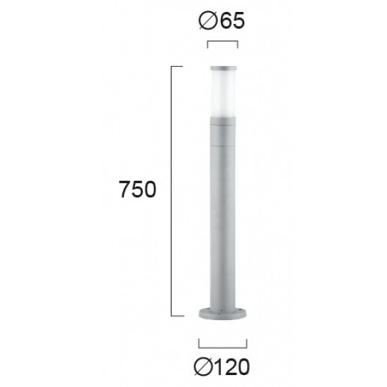 Viokef CAVO 4036800 Στήλος Κήπου Γκρί H750