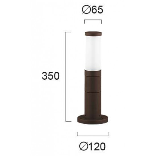 Viokef CAVO 4036902 Στήλος Κήπου Καφέ H350