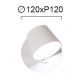 Viokef KIM 4188300 Απλίκα μεταλλική LED λευκή με διακόπτη.