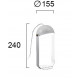 Viokef HEMI 4205700 Επιτραπέζιο μεταλλικό φωτιστικό LED σε λευκό