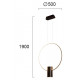 Viokef SINDY 4205901 Μεταλλικό Κρεμαστό Φωτιστικό Μαύρο LED