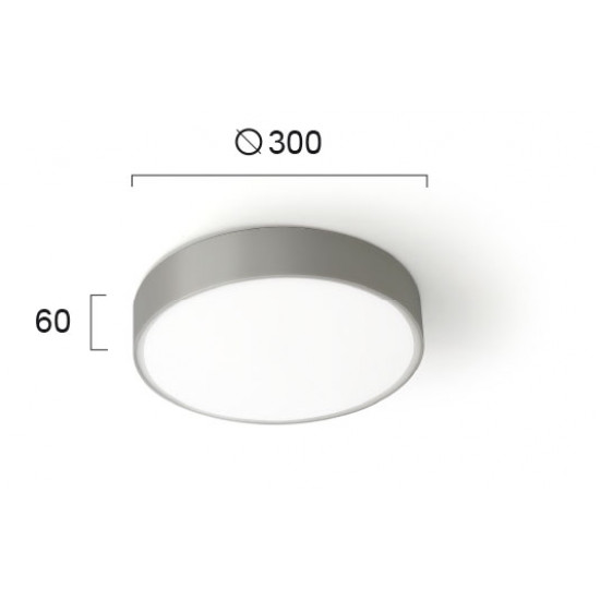 Viokef DONOUSA 4209400 Πλαφονιέρα Ασημί D:300