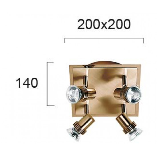 Viokef CHA-CHA 462001 Σποτ 4/Φωτό Οξυντέ