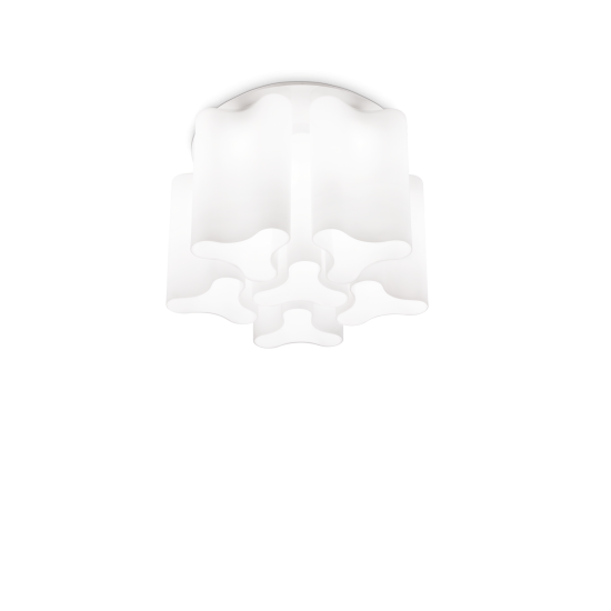 Ideal Lux Compo 125503 PL6 Bianco Φωτιστικό Οροφής Μοντέρνο Λευκό Ματ 