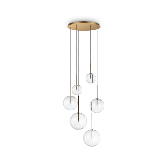 Ideal Lux Equinoxe sp6 317243 Κρεμαστό Μεταλικό Φωτιστικό Οροφής