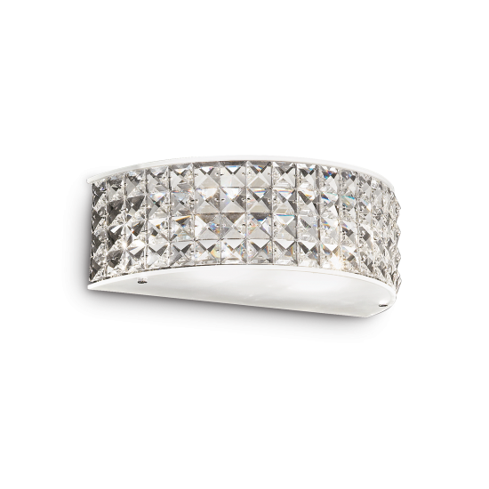 Ideal Lux Roma 093086 AP2 Φωτιστικό Τοίχου Απλίκα  Μοντέρνο Με Κρυστάλλους