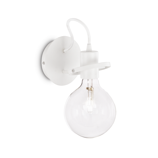 Ideal Lux Radio 119465 AP1 Bianco Φωτιστικό Τοίχου Απλίκα  Μοντέρνο Λευκό