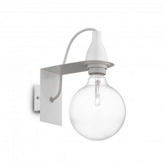 Ideal Lux Minimal 045191 AP1 Bianco Φωτιστικό Τοίχου Απλίκα Μοντέρνο Λευκό 