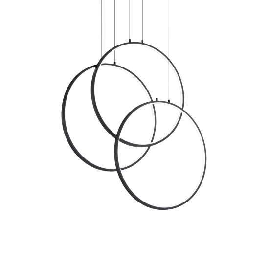 Ideal Lux Frame 269337  Φωτιστικο Οροφής Led Μεταλικό Μαύρο 