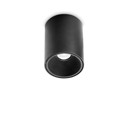 Ideal Lux Nitro 206004 Spot Οροφής Αλουμινίου Μαύρο Ø8