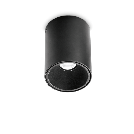 Ideal Lux Nitro 205984 Spot Οροφής Αλουμινίου Μαύρο Ø9