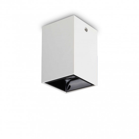 Ideal Lux Nitro 206011 Τετράγωνο Spot Οροφής Αλουμινίου Λευκό 7.5x7.5