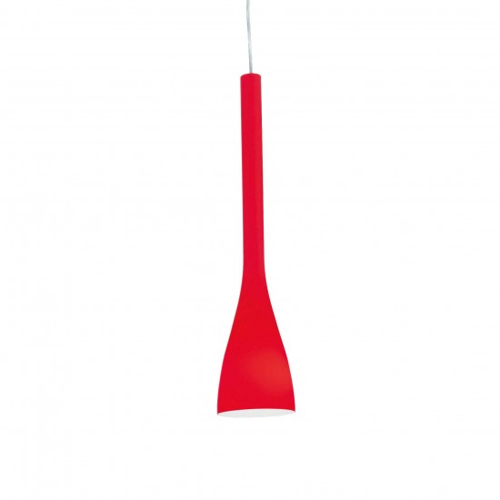 Ideal Lux Flut 035703 SP1 Small Rosso Φωτιστικό Κρεμαστό Μοντέρνο Κόκκινο 