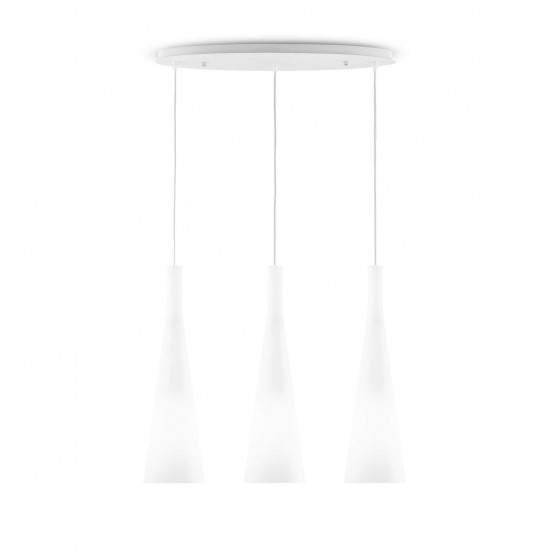  IDEAL LUX |Ideal Lux Milk 030326 SP3 Φωτιστικό Κρεμαστό Μοντέρνο Λευκό