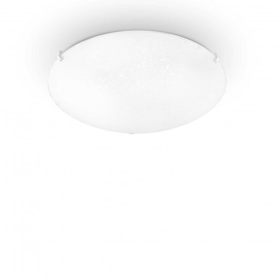 Ideal Lux Lana 068145 PL3  Φωτιστικό Οροφής Μοντέρνο Λευκό Με Μεταξοτυπία